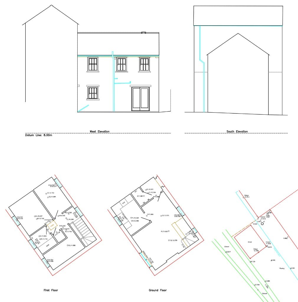 Measured building survey drawing example